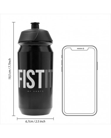 POWDER LUBE - TRAVEL BOTTLE - 17 FL OZ / 500 ML - BLACK