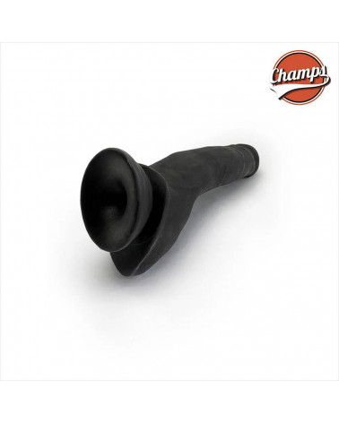 CHAMPS BLACK - JOHNNY DUAL DENSITY DILDO 8.75 INCH / 22 CM