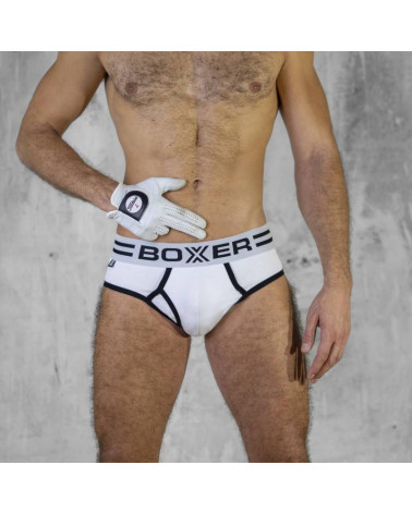 SPORT-Y-FRONT - WHITE/BLACK