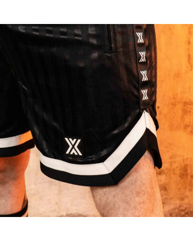 ASSBALL SHORT - SILKY - BLACK/WHITE