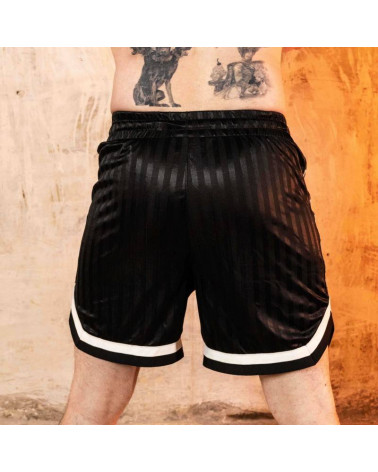 ASSBALL SHORT - SILKY - BLACK/WHITE