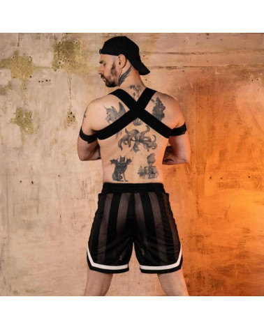 ASSBALL SHORT - C-THRU- BLACK/WHITE