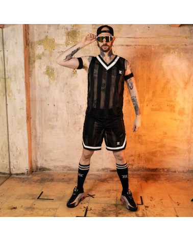 ASSBALL SHORT - C-THRU- BLACK/WHITE